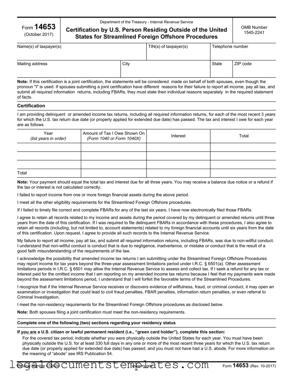 Free 14653 PDF Form
