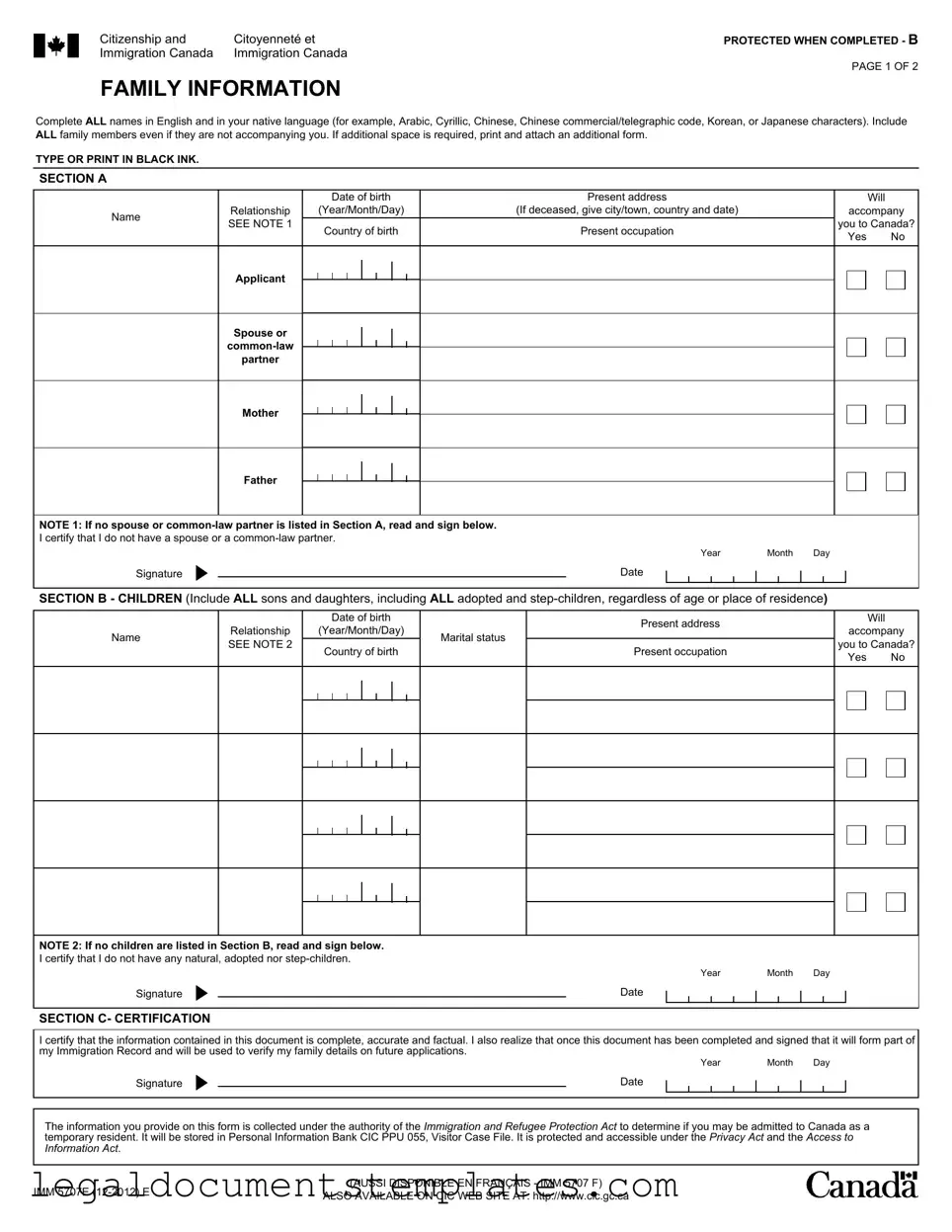 Free Imm5707 PDF Form