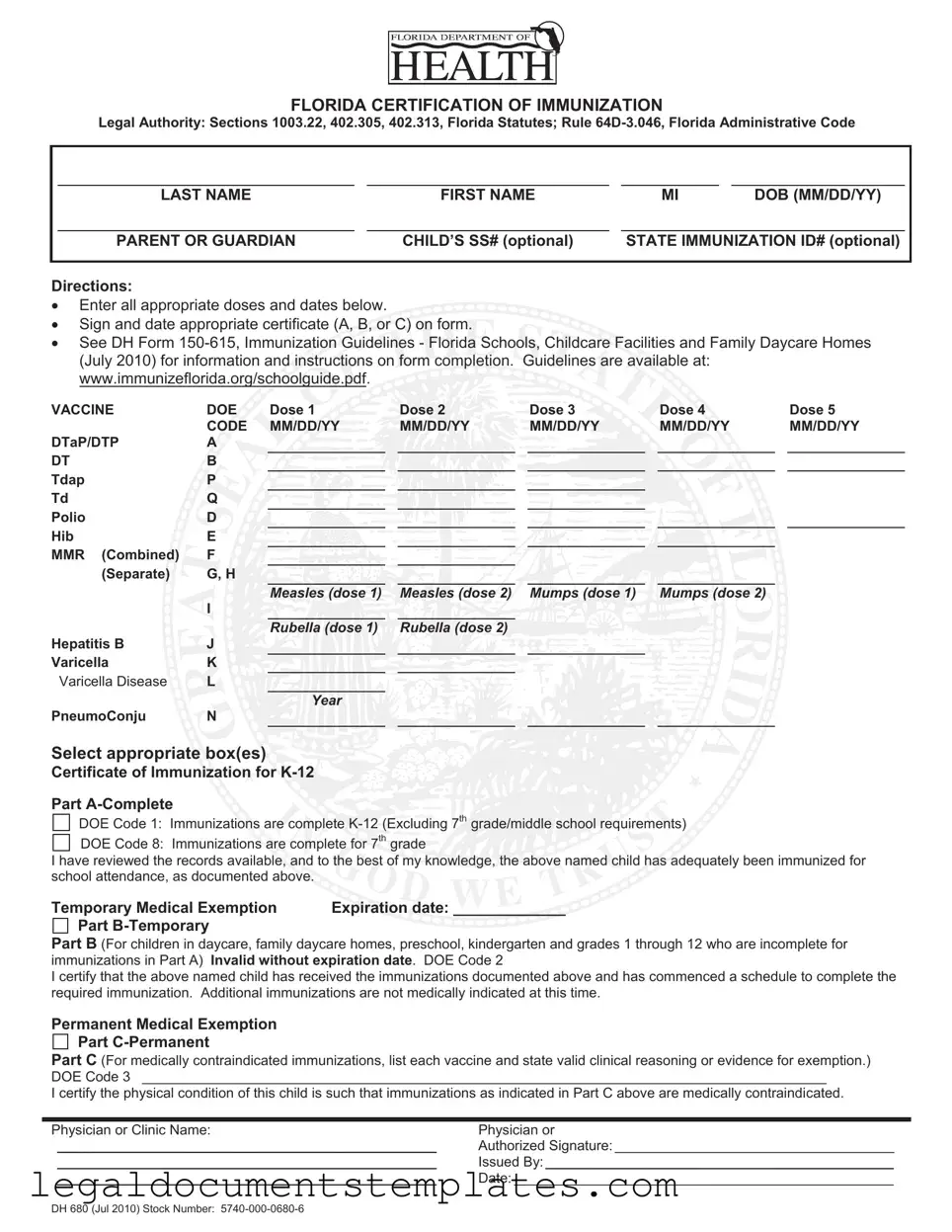 Free 680 PDF Form