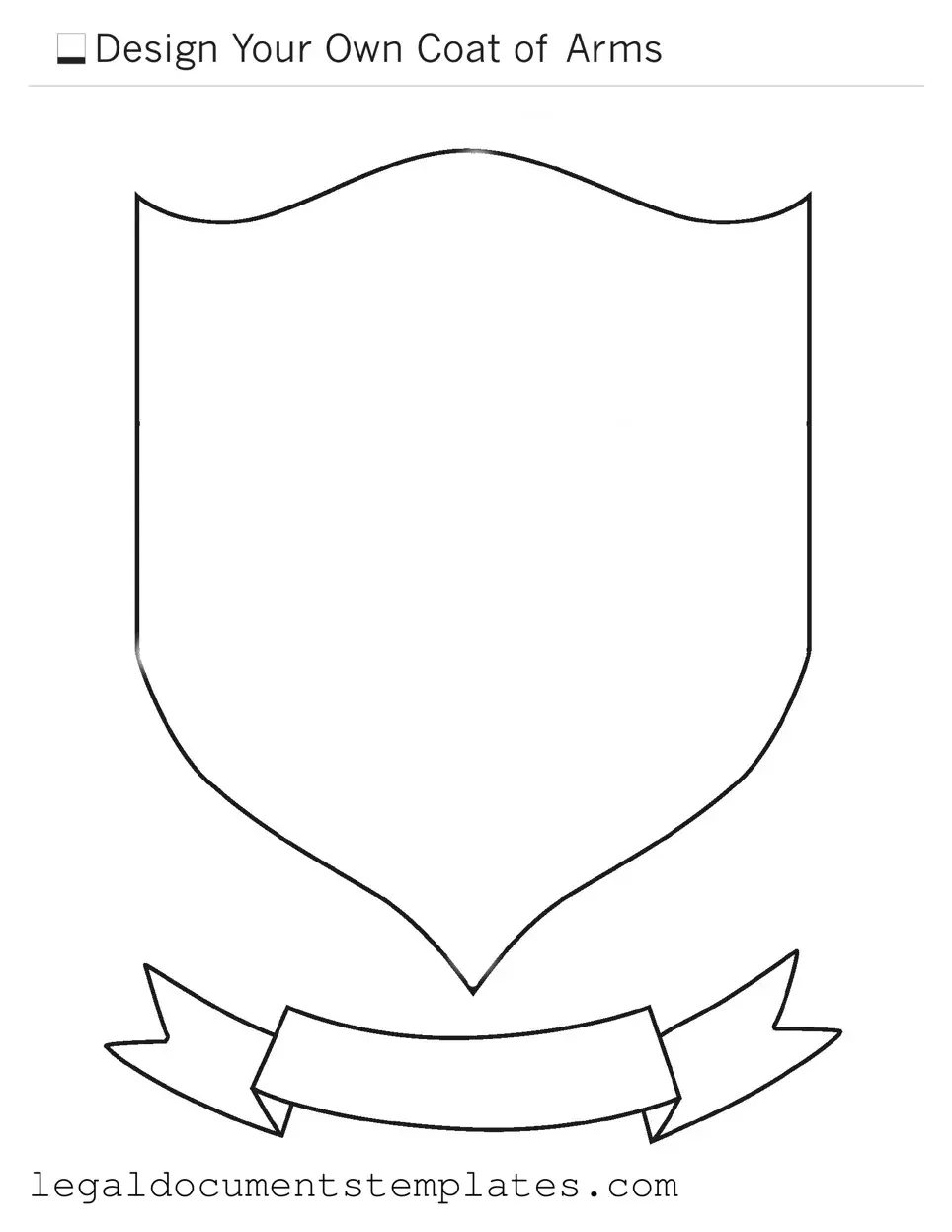 Free Coat Of Arms PDF Form