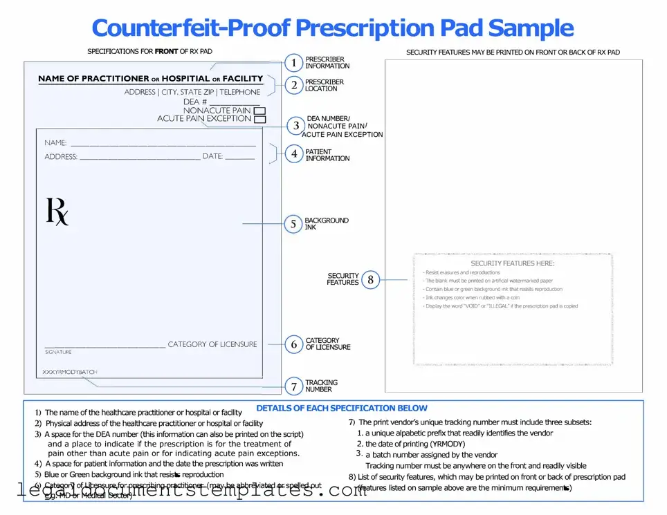Free Prescription Pad PDF Form