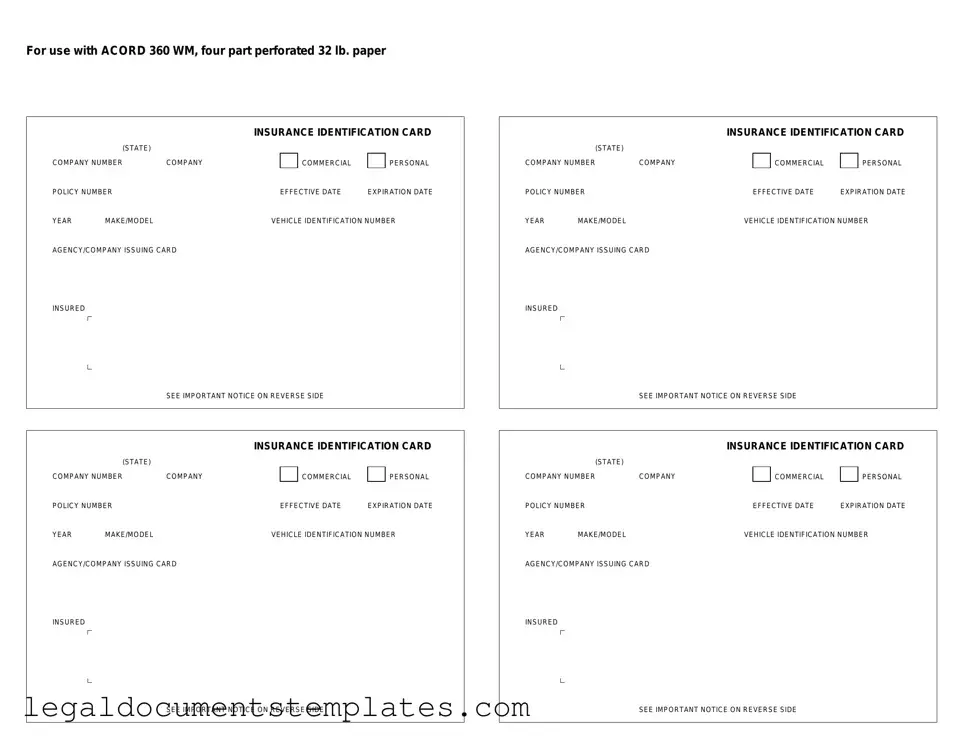 Free Acord 50 WM PDF Form