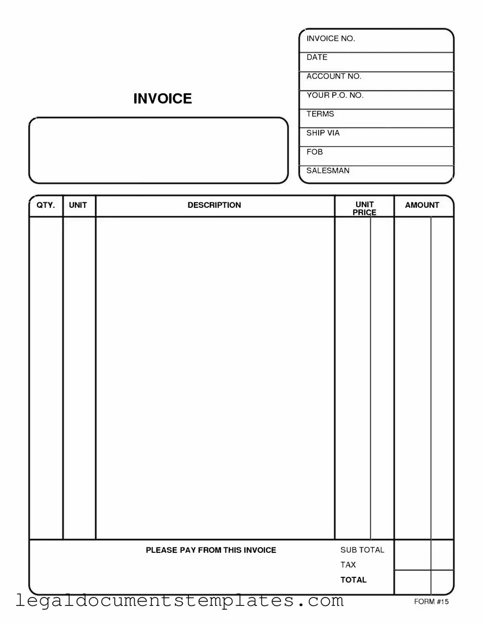 Free Free And Invoice Pdf PDF Form