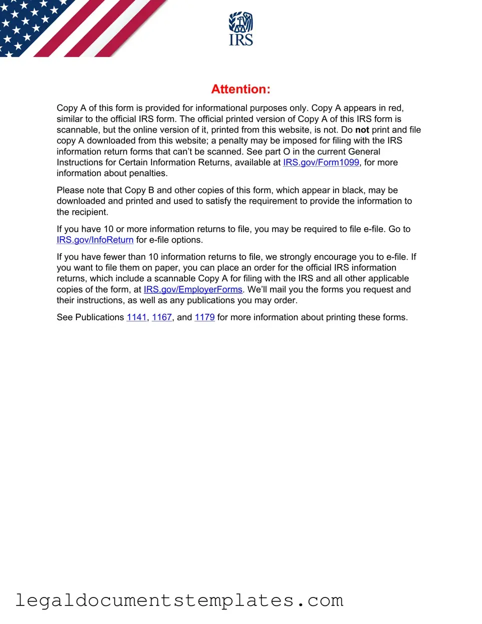 Free IRS 1099-MISC PDF Form
