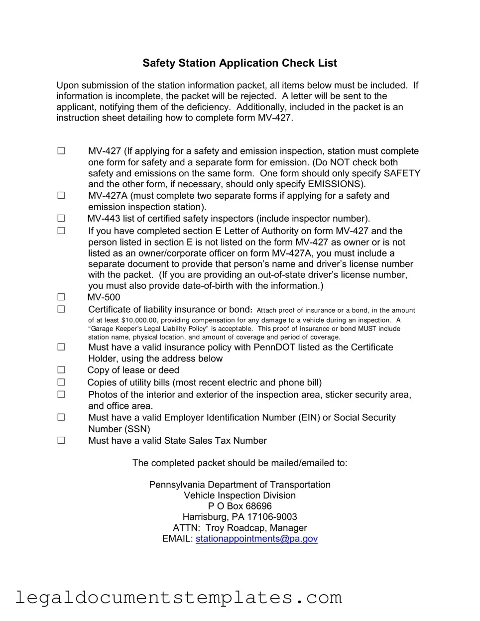 Free Mv 427 Penndot PDF Form