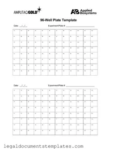 Free 96 Well PDF Form