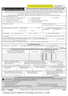 Free VA 10-2850c PDF Form
