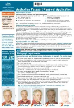 Free Australian Passport Renewal PDF Form