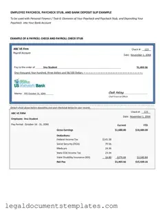 Free Payroll Check PDF Form