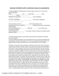 Free Health Guarantee PDF Form