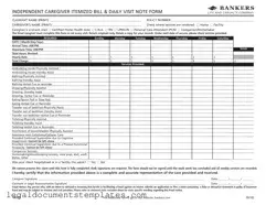 Free Caregiver Daily Log PDF Form