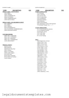 Free Chiropractic Superbill PDF Form