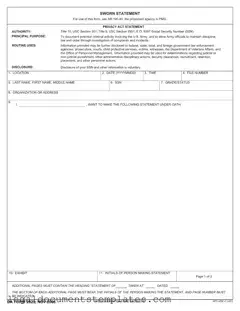 Free Da 2823 PDF Form