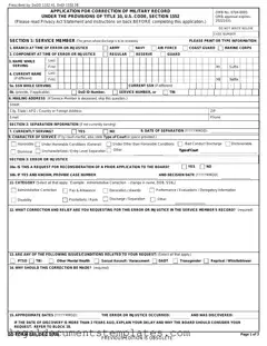 Free DD 149 PDF Form