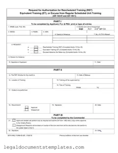 Free Rst Army PDF Form