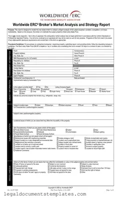 Free Erc Broker Market Analysis PDF Form