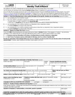 Free IRS 14039 PDF Form