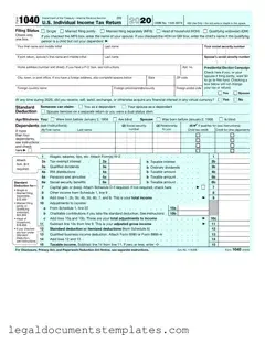 Free IRS 1040 PDF Form