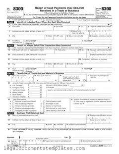 Free IRS 8300 PDF Form