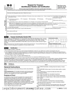 Free IRS W-9 PDF Form