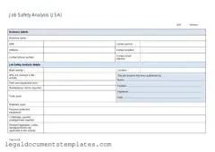 Free Jsa PDF Form