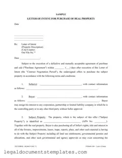 Free Letter To Purchase Land PDF Form