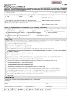 Free Michigan Property Transfer Affidavit 2766 PDF Form