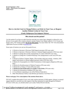 Free Fm Motion Nj Family Court PDF Form