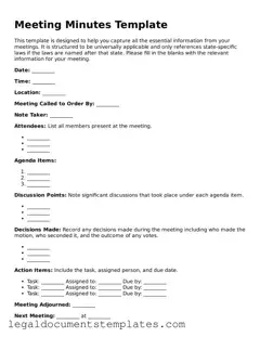 Legal Meeting Minutes Document