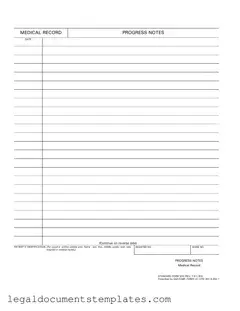 Free Progress Notes PDF Form