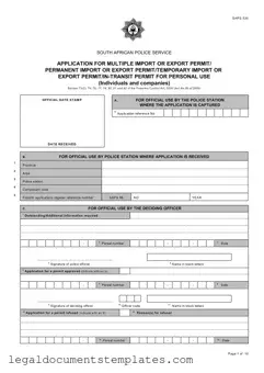 Free Saps 520 PDF Form