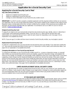 Free SSA SS-5 PDF Form