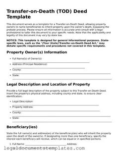 Legal Transfer-on-Death Deed Document
