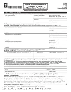 Free Tax POA dr 835 PDF Form