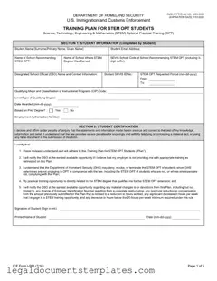 Free ICE I-983 PDF Form