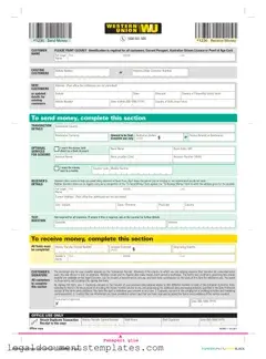 Free Western Union PDF Form
