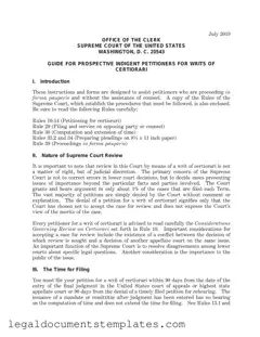 Free Writ Of Certiorari PDF Form
