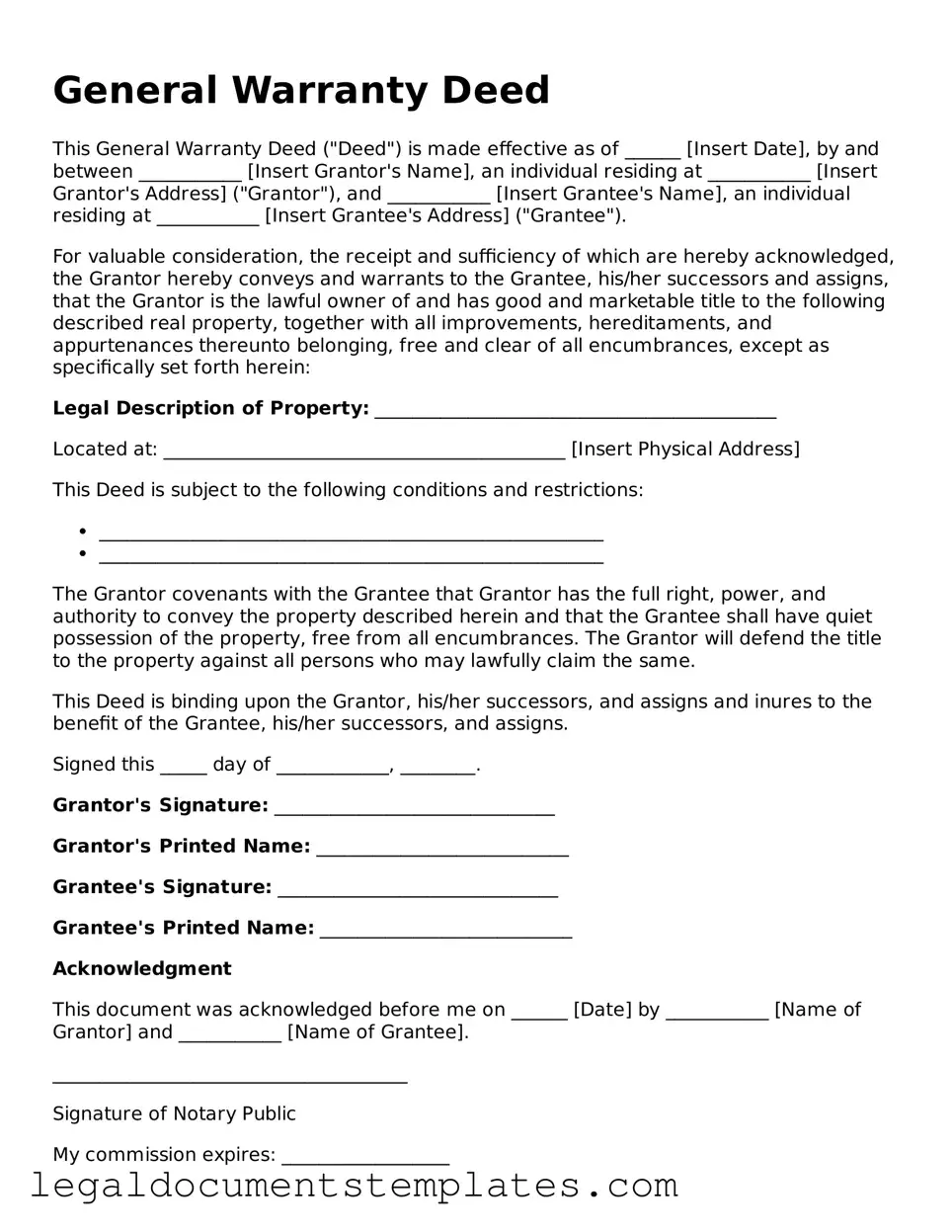 Legal Deed Document